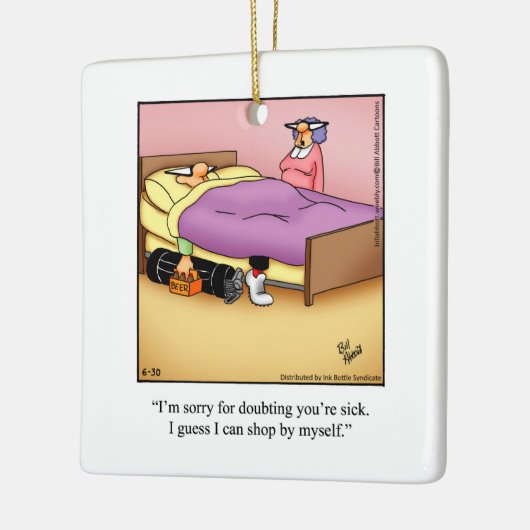 Unglaublich witzig Spaß Keramikornament (Links)