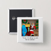 Unglaublich witzig Spaß Weihnachten Button (Vorne & Hinten)