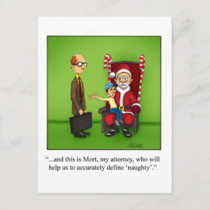 Unglaublich witzig Spaß Weihnachten Postkarte