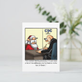 Unglaublich witzig Spaß Weihnachten Postkarte (Stehend Vorderseite)