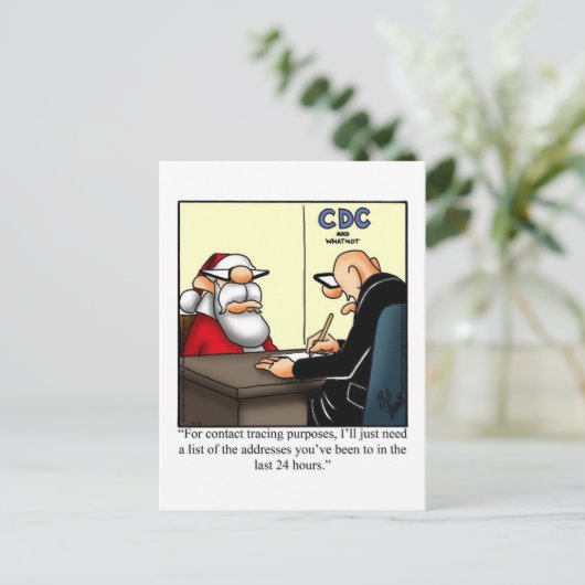 Unglaublich witzig Spaß Weihnachten Postkarte (Stehend Vorderseite)