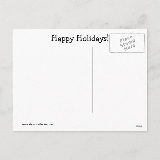 Unglaublich witzig Spaß Weihnachten Postkarte (Rückseite)