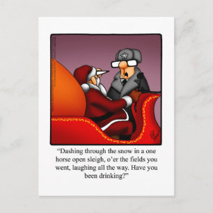 Unglaublich witzig Spaß Weihnachten Postkarte