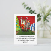 Unglaublich witzig Spaß Weihnachten Postkarte (Stehend Vorderseite)