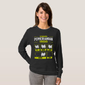 Unglaublich witzig Spitz Hundebesitzer T-Shirt (Vorne ganz)