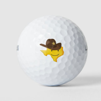 Unglaublich witzig Texas Cowboy Emoji Geschenk Golfball