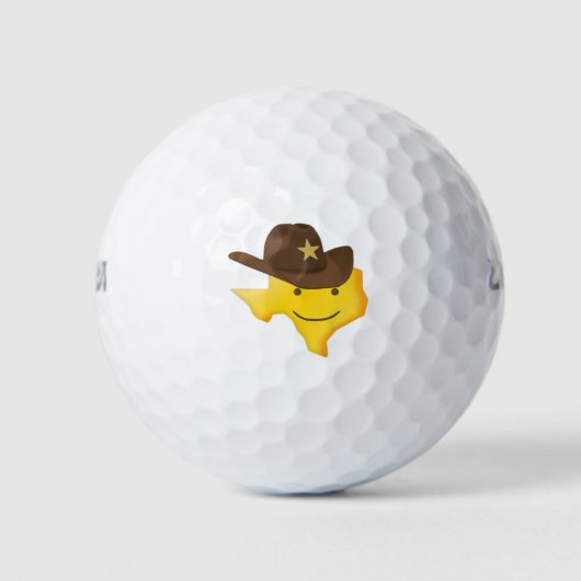 Unglaublich witzig Texas Cowboy Emoji Geschenk Golfball (Vorderseite)