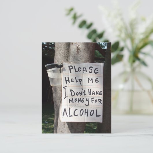 Unglaublich witzig Text Postkarte (Stehend Vorderseite)