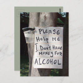 Unglaublich witzig Text Postkarte