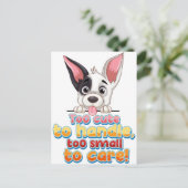 Unglaublich witzig Tierpostkarte - Funny Pet Spaß  Postkarte (Stehend Vorderseite)