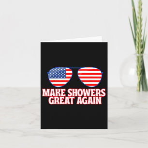 Unglaublich witzig Trump America 2025 Funny Shower Karte
