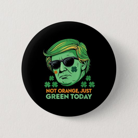 Unglaublich witzig Trump St. Paddy's Button (Vorderseite)
