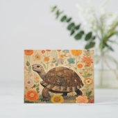 Unglaublich witzig Turtle Postkarte (Stehend Vorderseite)