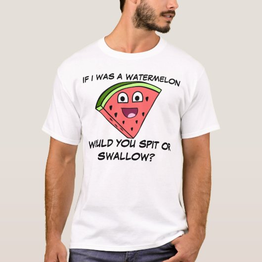 Unglaublich witzig Wassermelone-Witz T-Shirt (Vorderseite)