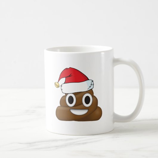 Unglaublich witzig Weihnachten kacken Emoji Kaffeetasse (Rechts)