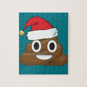 Unglaublich witzig Weihnachten kacken Emoji Puzzle