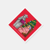Unglaublich witzig Weihnachts-Spaß Cocktail Party Serviette (Ecke)