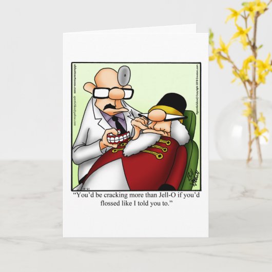 Unglaublich witzig Weihnachts-Spaß-Grußkarte Karte (Gelbe Blume)