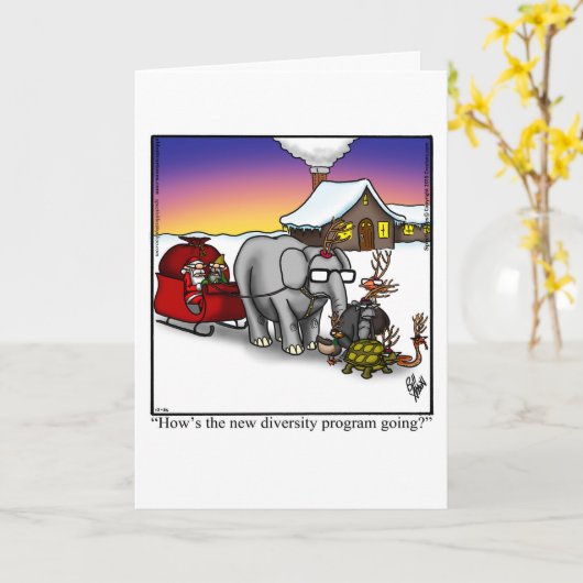 Unglaublich witzig Weihnachts-Spaß-Grußkarte Karte (Gelbe Blume)