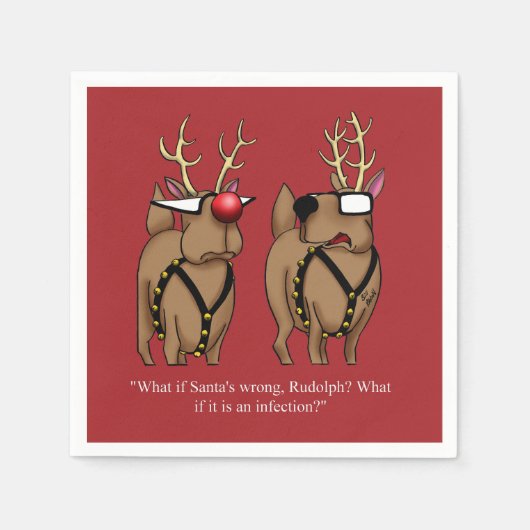 Unglaublich witzig Weihnachts-Spaß Party Napkins Serviette (Vorderseite)