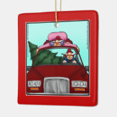 Unglaublich witzig Weihnachtsgeschenk Keramikornament (Links)