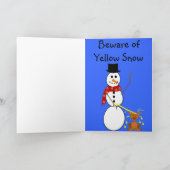 Unglaublich witzig Weihnachtskarten für Schneemann Feiertagskarte (Innenseite)