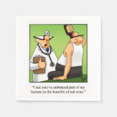 Unglaublich witzig Wine Spaß Cocktail Napkins Serviette (Vorderseite)