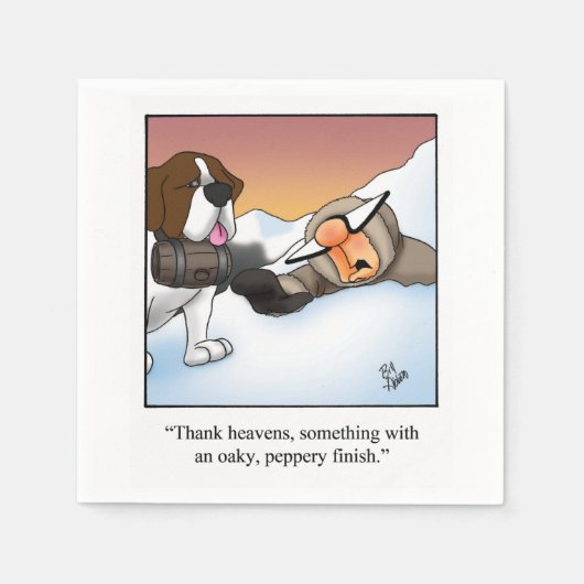 Unglaublich witzig Wine Spaß Cocktail Napkins Serviette (Vorderseite)