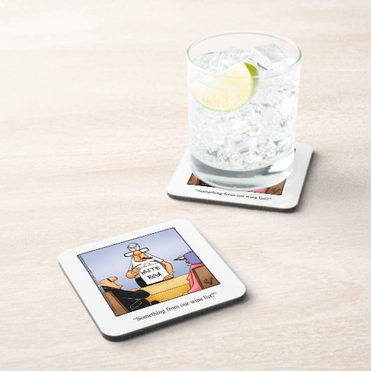 Unglaublich witzig Wine Spaß Untersetzer Set (Rechte Seite)