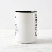 Unglaublich witzig Zitat "Ich kam, ich sah, ich ve Zweifarbige Tasse (Mittel)