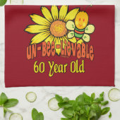 Unglaubliche 60. Geburtstags-Geschenke Geschirrtuch (Gefaltet)
