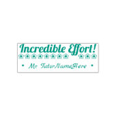 "Unglaubliche Anstrengungen!" Briefmarke aus Gummi Permastempel (Design)