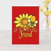 Unglaubliche beste Freunde für immer Karte (Gelbe Blume)