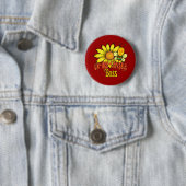 Unglaubliche Boss Sonnenblumen und Bienen Button (Beispiel)