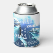Unglaubliche Delphintypografie Dosenkühler (Kanne Rückseite)