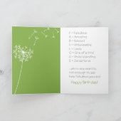 Unglaubliche Enkeltochter Sonnenblumen und Bienen Karte (Innenseite)