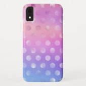 Unglaubliche Farben mit Polka Dots Muster Case-Mate iPhone Hülle (Rückseite)