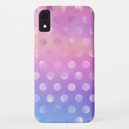 Unglaubliche Farben mit Polka Dots Muster Case-Mate iPhone Hülle (Rückseite)