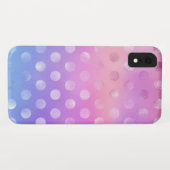 Unglaubliche Farben mit Polka Dots Muster Case-Mate iPhone Hülle (Rückseite (Horizontal))