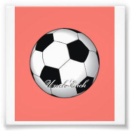 Unglaubliche Fußball-Sport-Haushaltsmonogramm Fotodruck