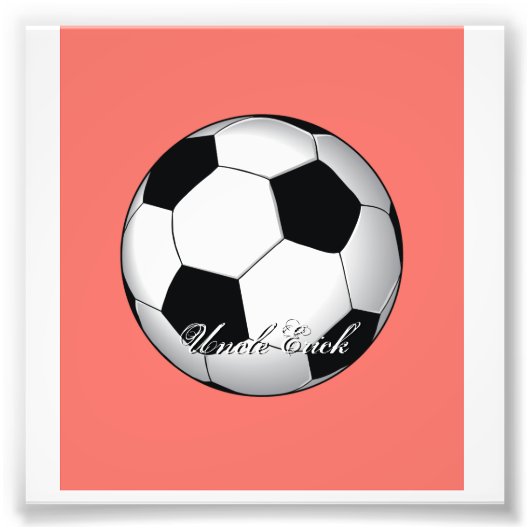 Unglaubliche Fußball-Sport-Haushaltsmonogramm Fotodruck (Vorne)