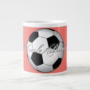Unglaubliche Fußball-Sport-Haushaltsmonogramm Jumbo-Tasse