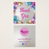 Unglaubliche Kristalle danken Ihnen Beilage (Vorne & Hinten)