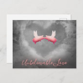 Unglaubliche Liebe fliegende Schweine Kiss Postkarte (Vorne/Hinten)