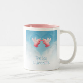 Unglaubliche Liebe Zweifarbige Tasse