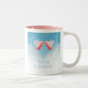 Unglaubliche Liebe Zweifarbige Tasse