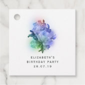 Unglaubliche Lila Rose und Spitzen Geschenkanhänger (Vorderseite)