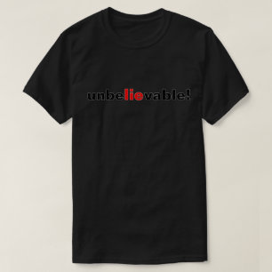 Unglaubliche Lüge Rot Schwarz Politische Herren T- T-Shirt