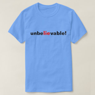 Unglaubliche Lüge Rot Schwarz Politische Herren T- T-Shirt