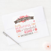 Unglaubliche Mama Glückwunsch Muttertag Aufkleber  (Umschlag)